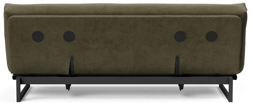 Зелен сгъваем диван от рипсено кадифе 200 cm Fraction – Innovation