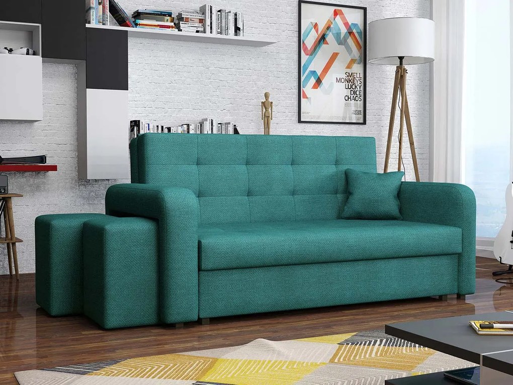 Диван Viva Home Триместен-Left-Cyan