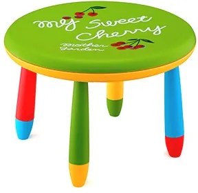 Детска кръгла масичка - Зелена