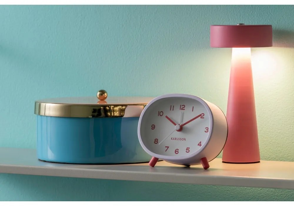 Синя декоративна метална кутия за съхранение ø 16x6 cm Double Funky – PT LIVING