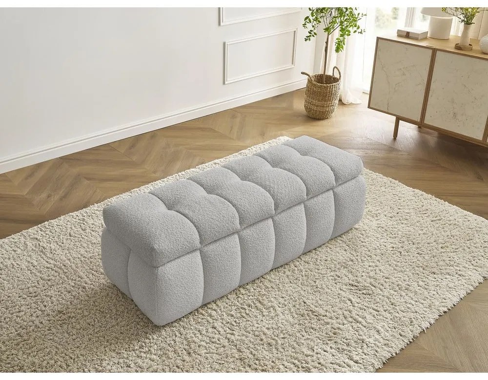 Светлосива пейка от букле Mont Blanc – Bobochic Paris