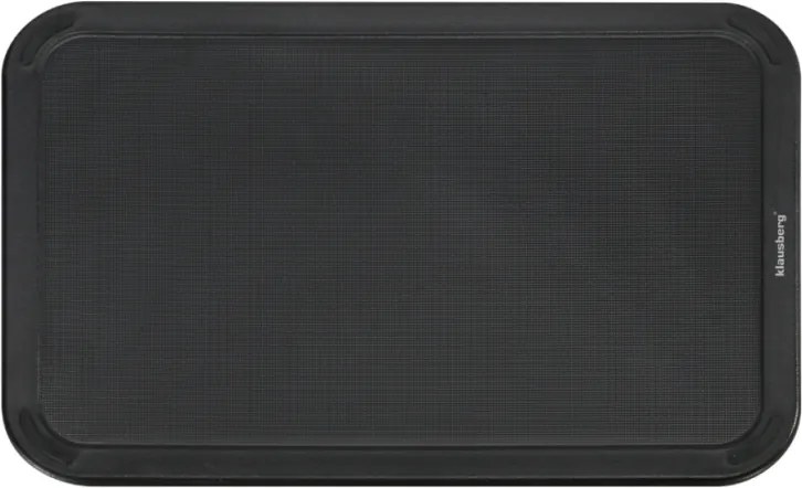 Комплект ножове Klausberg KB 7977, 8 части, Неръждаема стомана, Стойка, Държач за кухненска хартия, Черен