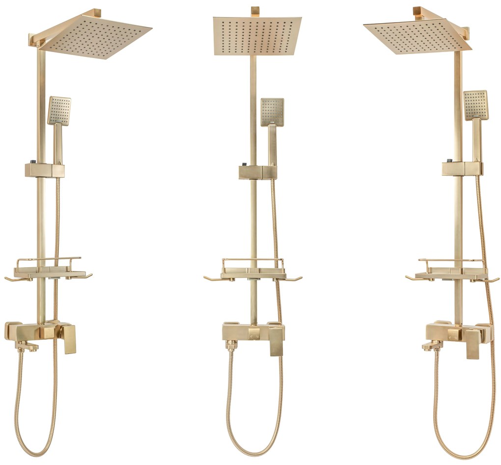Комплект за душ REA JACK BRUSHED GOLD
