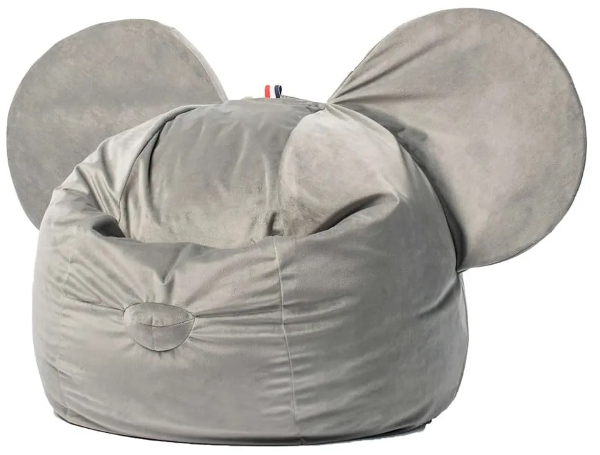 Детска чанта за диван от сиво кадифе Ears - The Brooklyn Kids