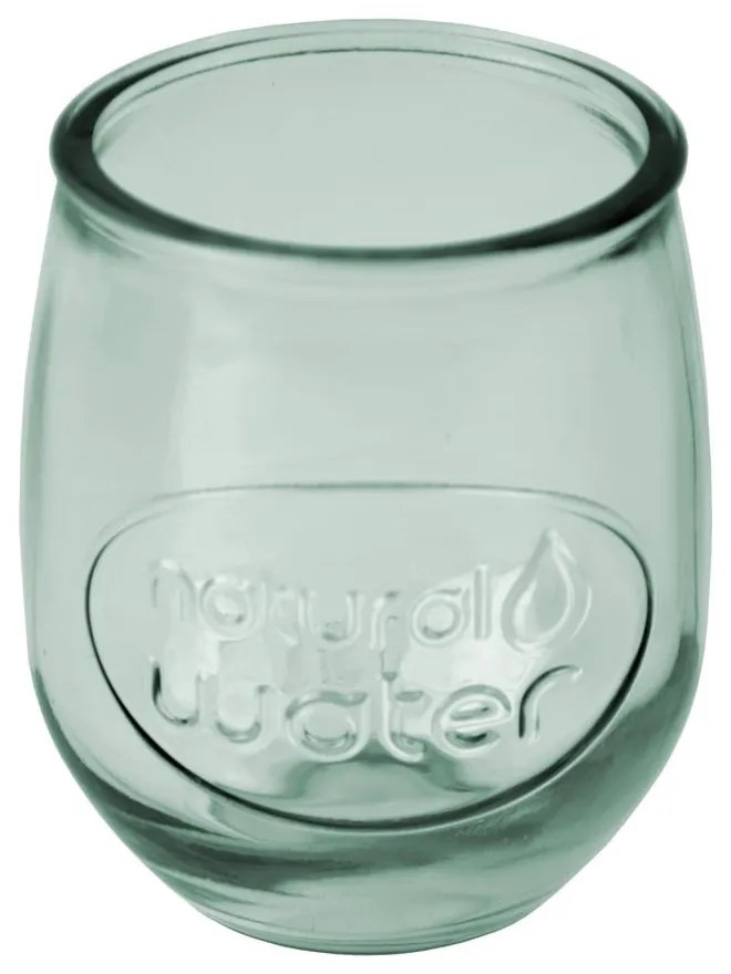 Светлозелен рециклиран стъклен буркан Вода, 0,4 л - Ego Dekor