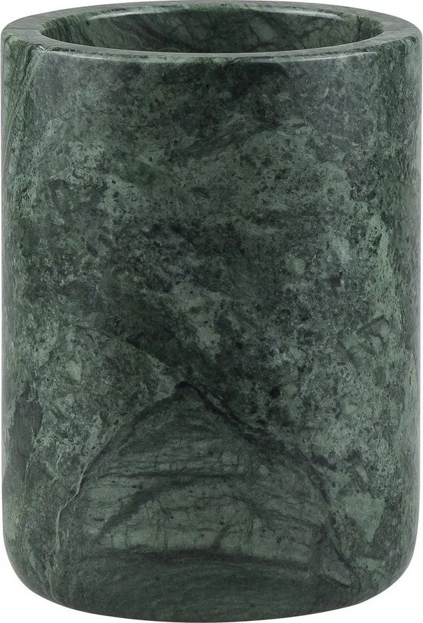 Тъмнозелена мраморна чаша за четки за зъби Marble – Mette Ditmer Denmark