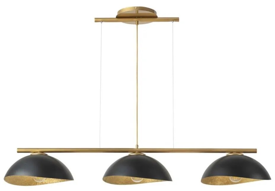 Полилей SOLAR 3xE27/60W/230V златист на кабел