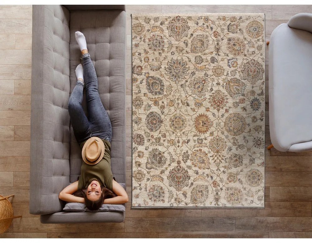 Бежов килим 133x190 cm Samarkand - Universal