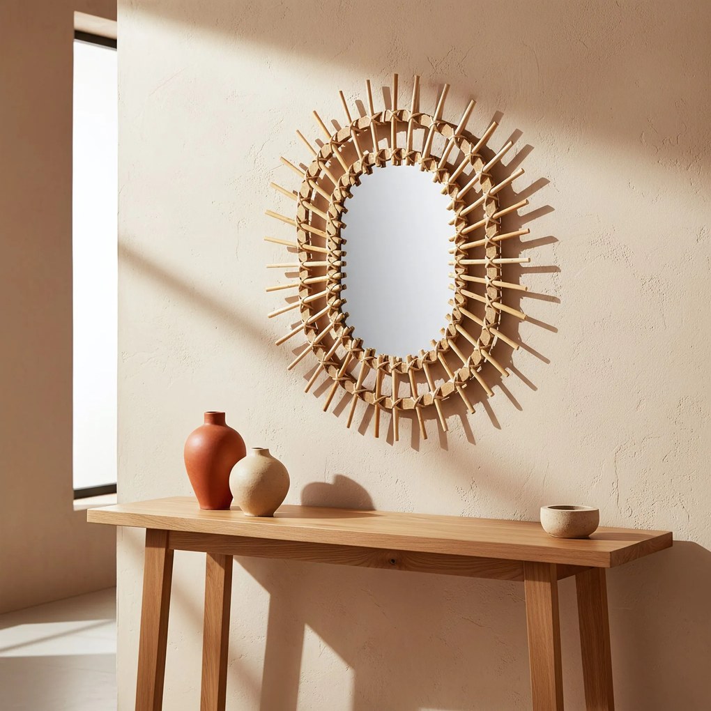 Бохо стенно огледало 57CM QDJ5749