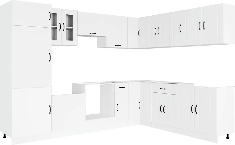 3314971 vidaXL Комплект кухненски шкафове от 14 части Kalmar, инженерно дърво
