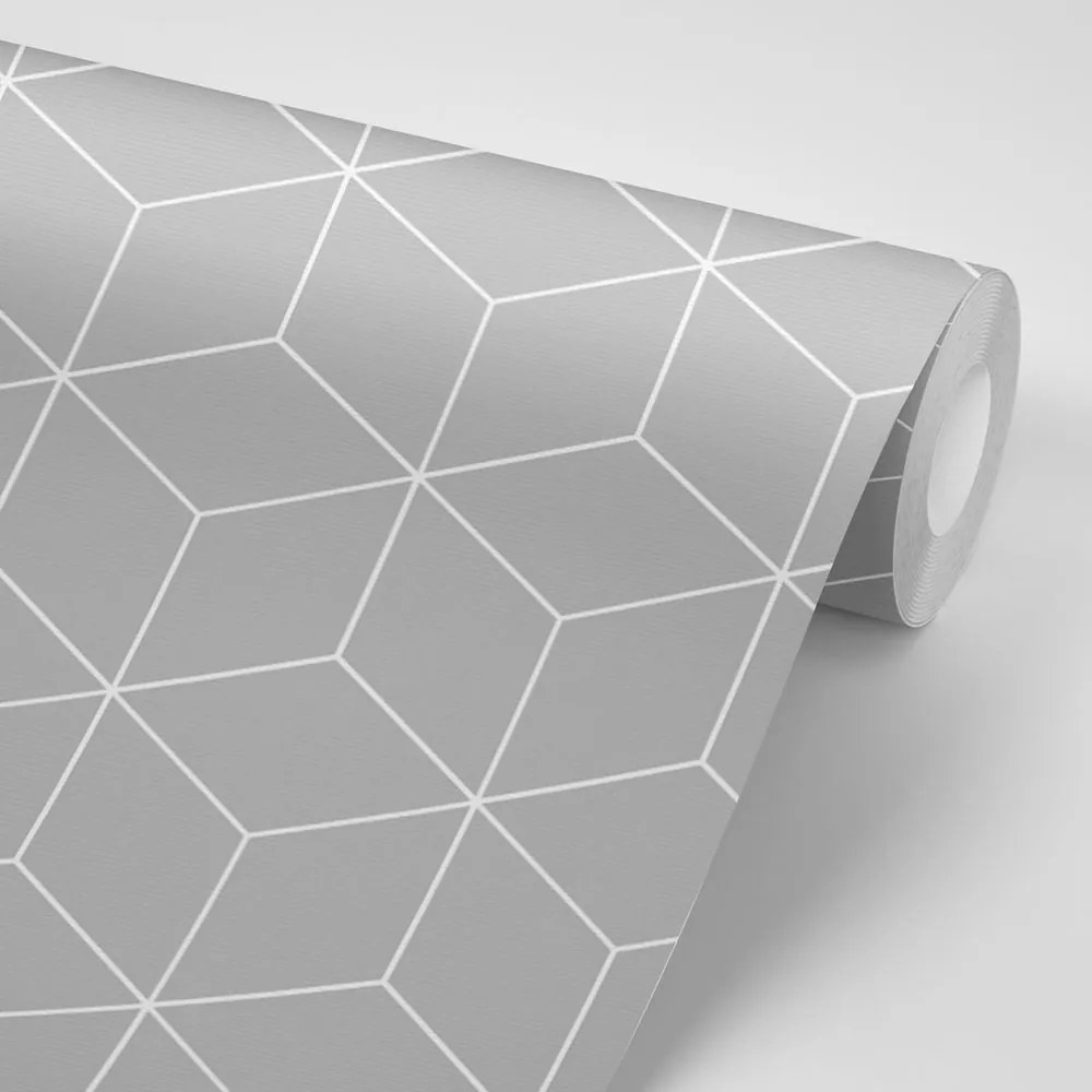 Самозалепващ тапет – Сиви кубчета