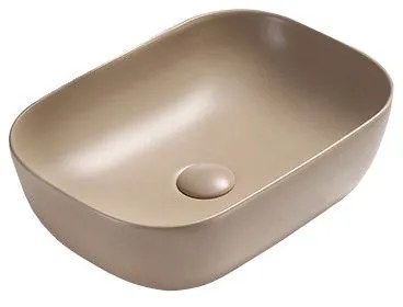 Mexen Рита мивка за монтаж на плот 45 x 32 см, матово капучино - 21084564