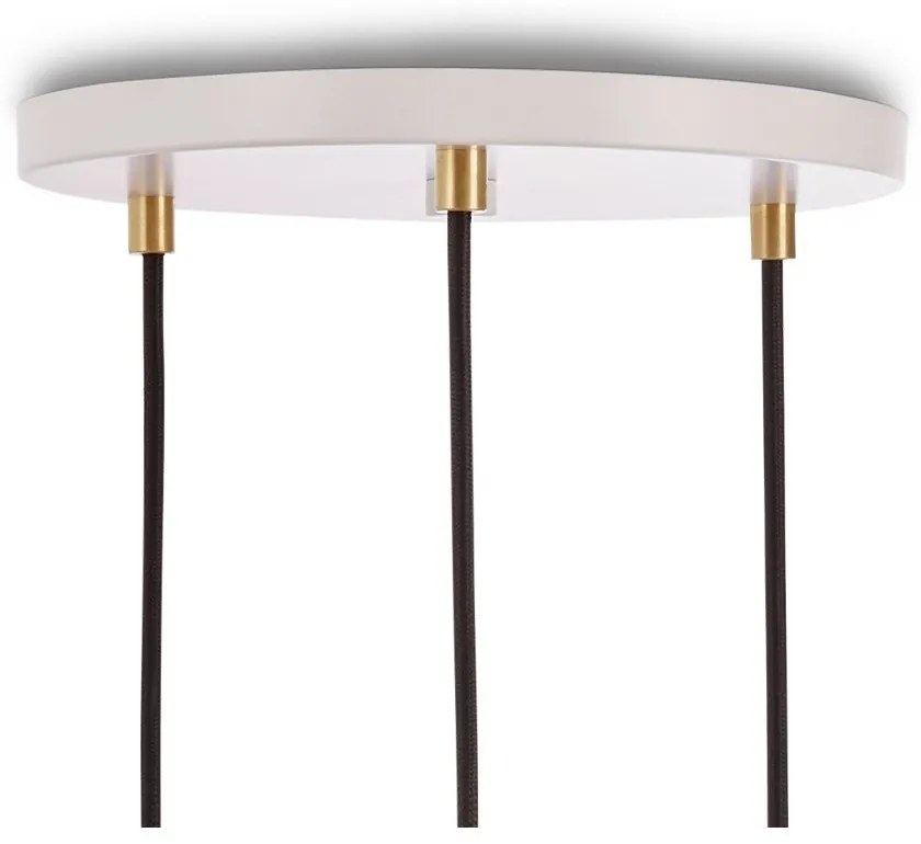 Димируемо висящо осветително тяло в бяло-натурален цвят ø 25 cm - tala