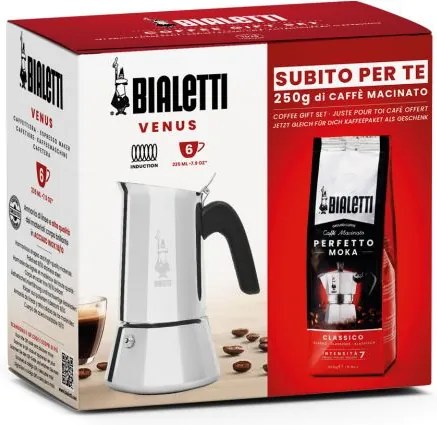 Bialetti - Сет Кафеварка Bialetti Vеnus 6ч. и кафе Perfetto Classico 250g