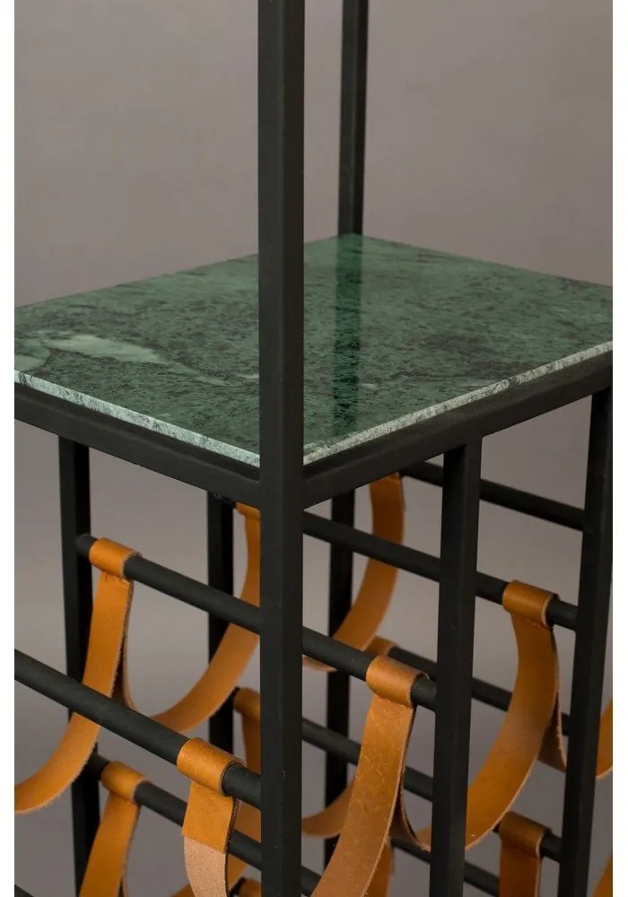 Зелена и черна стойка за вино за 9 бутилки Mil - Dutchbone