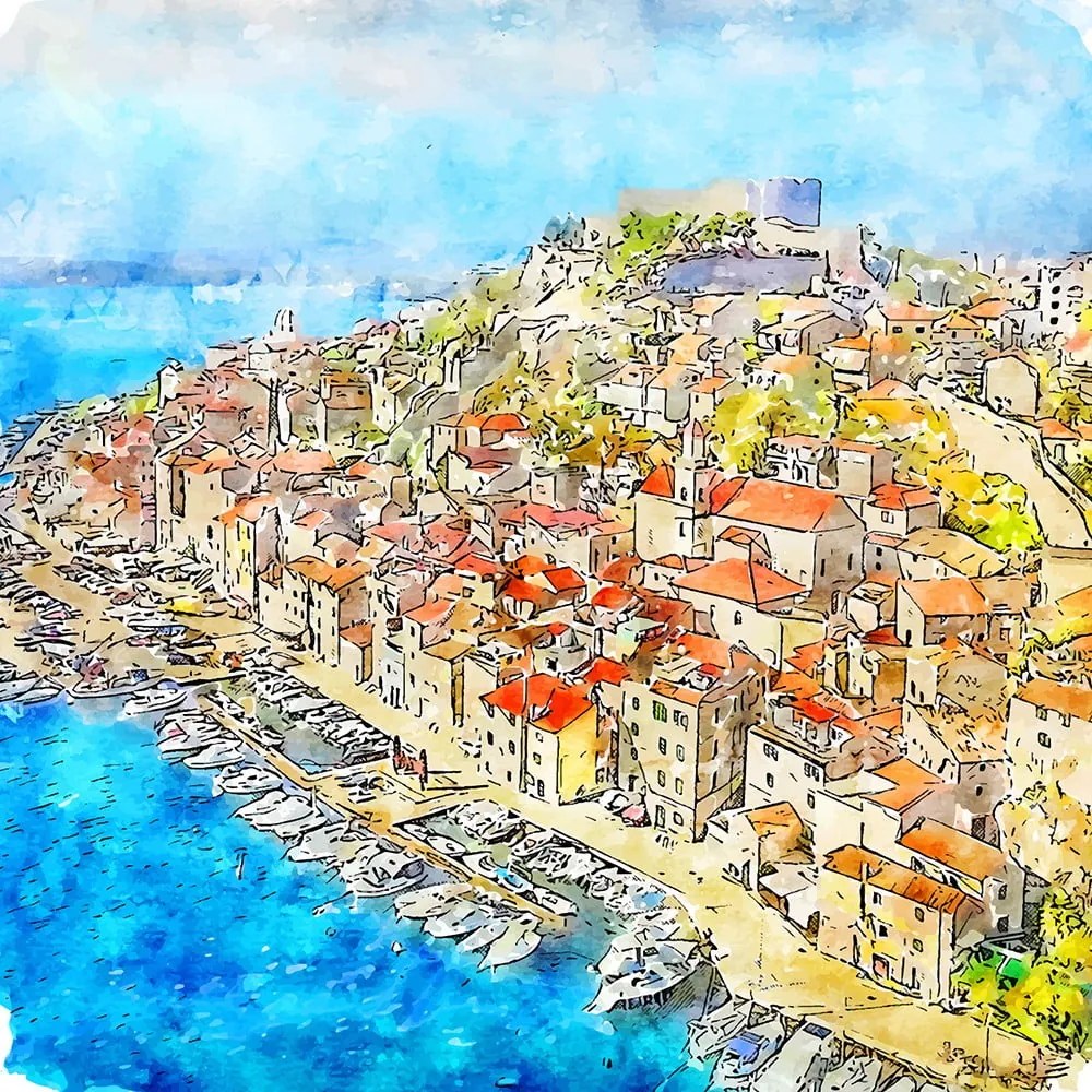 Живопис 50x50 cm Dalmatien - Fedkolor