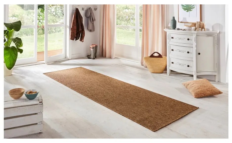 Кафяв килим за открито и закрито 80x150 cm Nature – Hanse Home