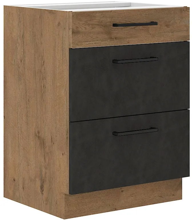 Подов шкаф Virgo 60 D 3S-Anthracite