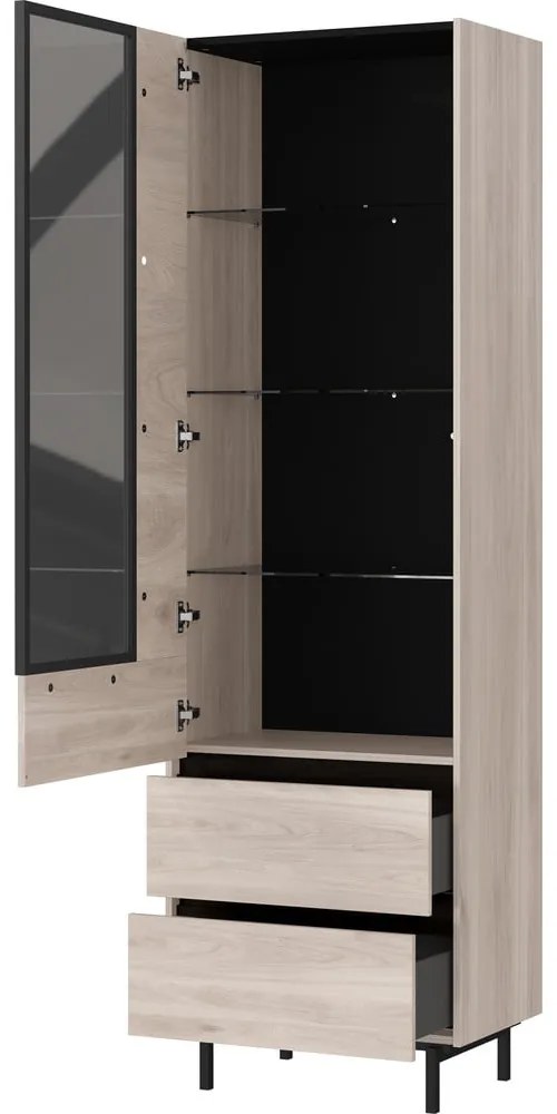 Витрина в дъбов декор 64x206 cm Cantoria - Germania