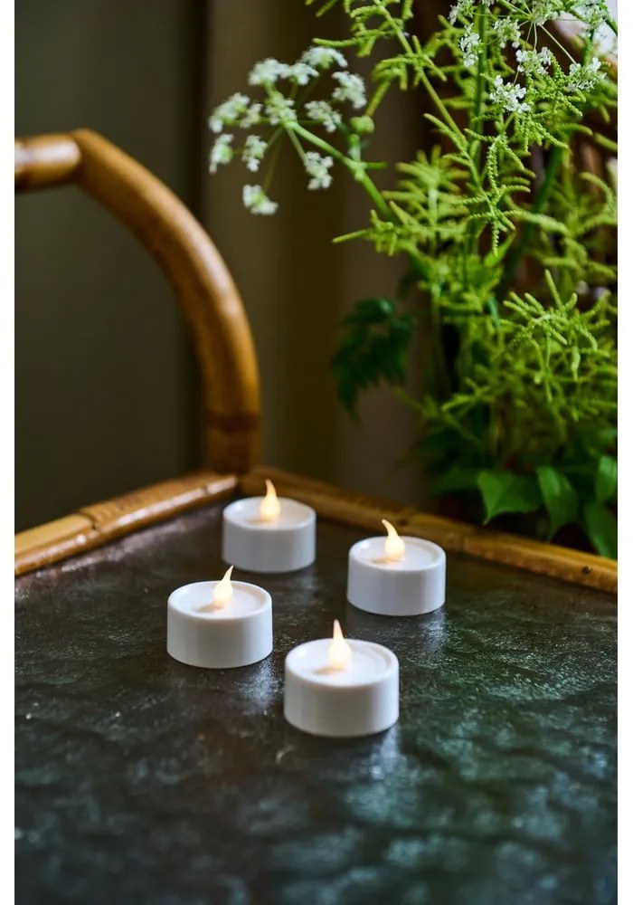 Бели светлинни декорации в комплект от 4 Lone - Sirius