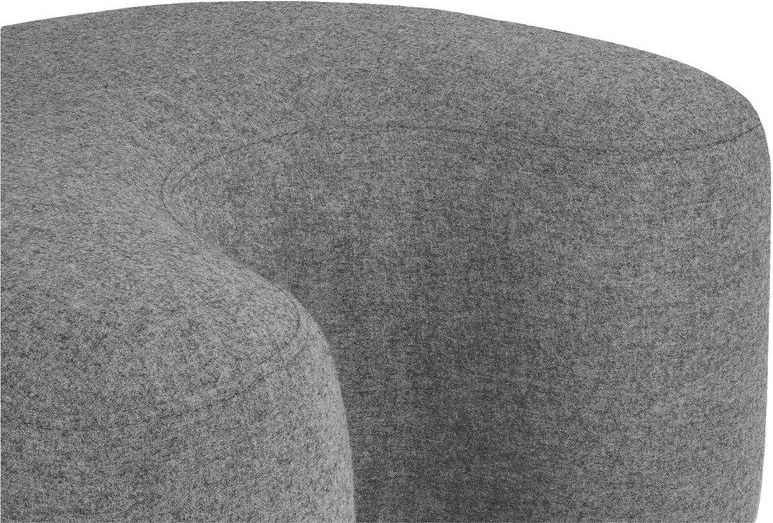 Сива вълнена табуретка Ü – noo.ma