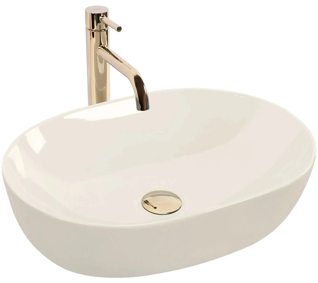 Умивалник за плот Rea LISA ECRU SHINY