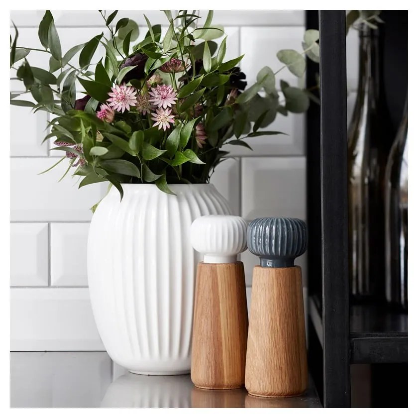 Ваза от бял камък Hammershoi, ⌀ 16,5 cm Hammershøi - Kähler Design