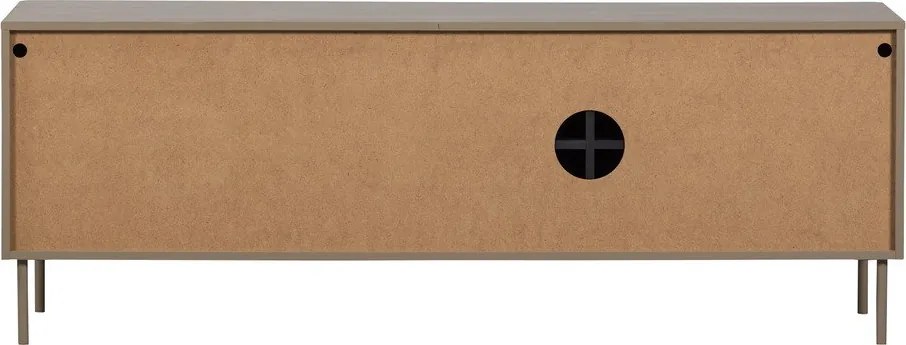 Кафяво-сива маса за телевизор от масивен бор 154x56x44 cm Gunnar – WOOOD