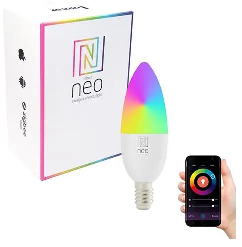 Immax NEO 07716L - LED RGB+CCT Димируема крушка E14/5,5W/230V 2700K Wi-Fi Tuya