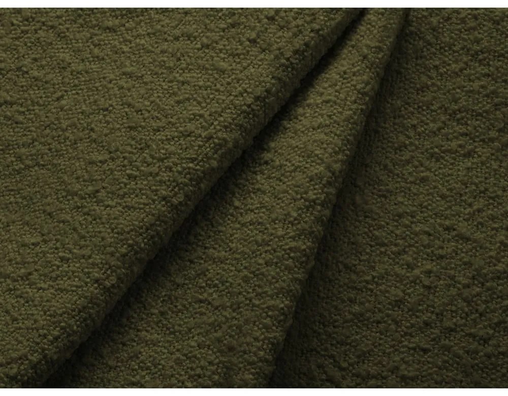 Тъмнозелен разтегателен ъглов диван от букле (десен ъгъл) Jodie – Micadoni Home