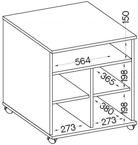 Подвижен шкаф за съхранение Warrior I-Gkri