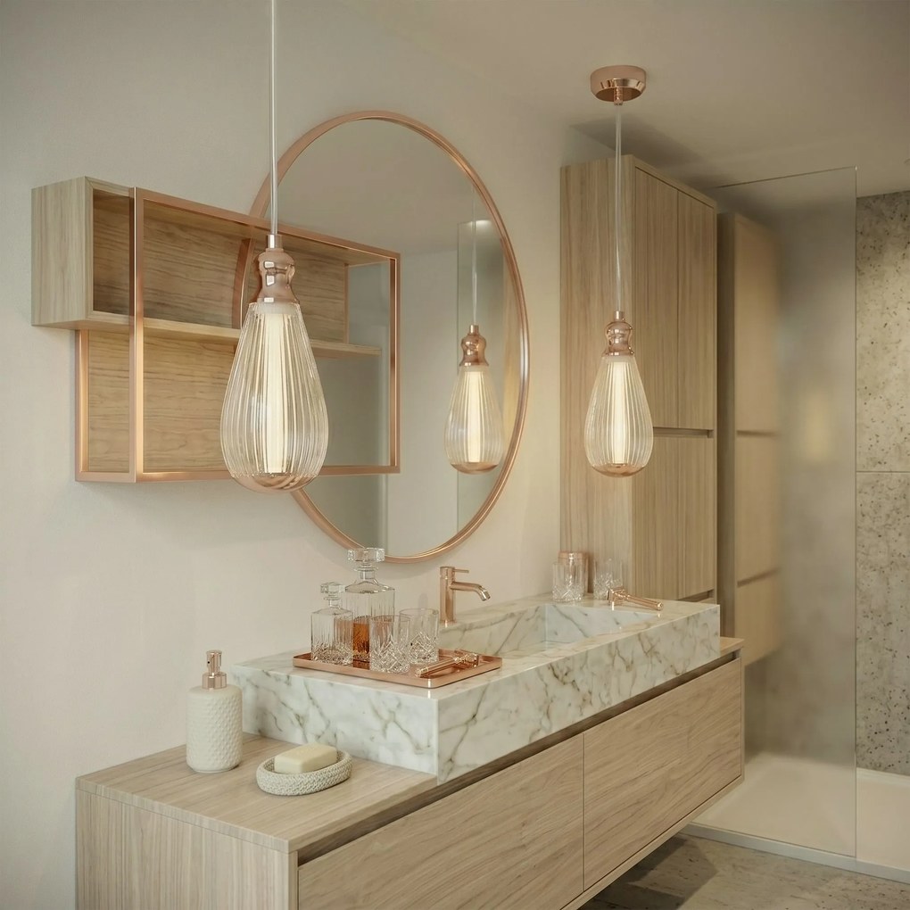 Висяща таванна лампа LHJ120-CP light rose gold