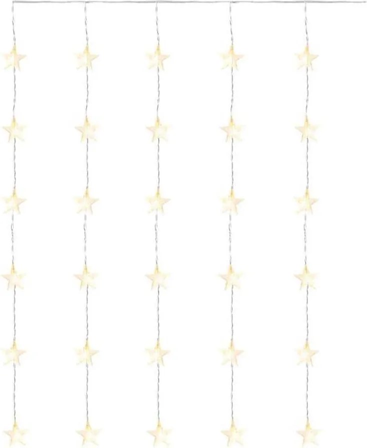 LED външен гирлянд 30xLED/3,9m IP44 звезди