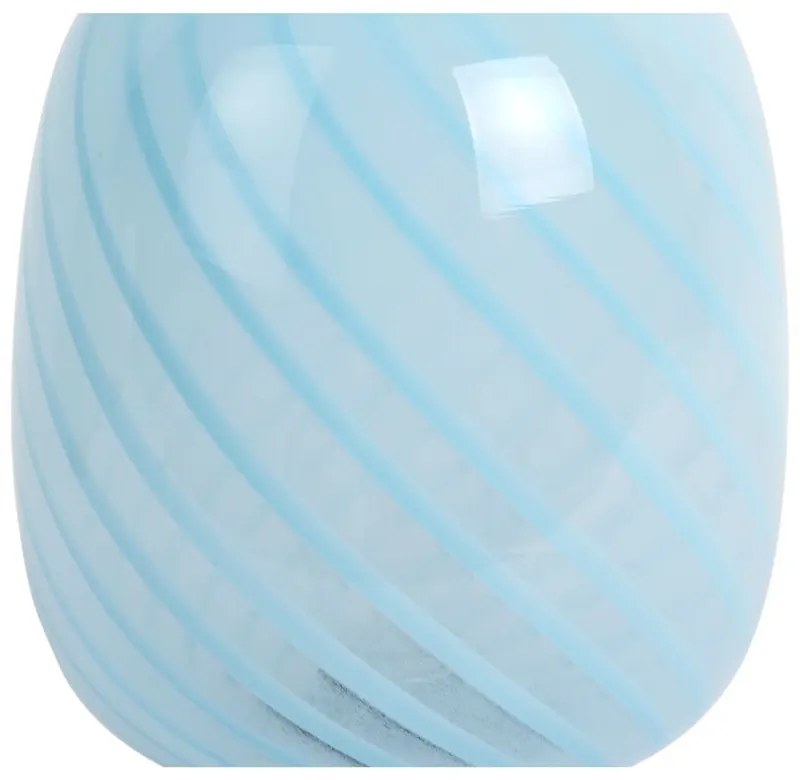 Светлосиня настолна лампа със стъклен абажур (височина 20 cm) Summer Globe – Leitmotiv