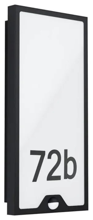 Eglo 780421 - LED осветление за номер на къщата със сензор CASAZZA LED/16W/230V IP44