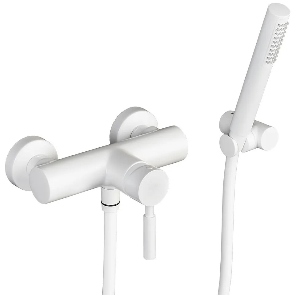 Кран баня LaTorre Tech II с телефон-Бял - Mat