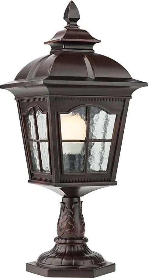 Redo 9652 - Външна лампа YORK 1xE27/70W/230V IP44 кафява