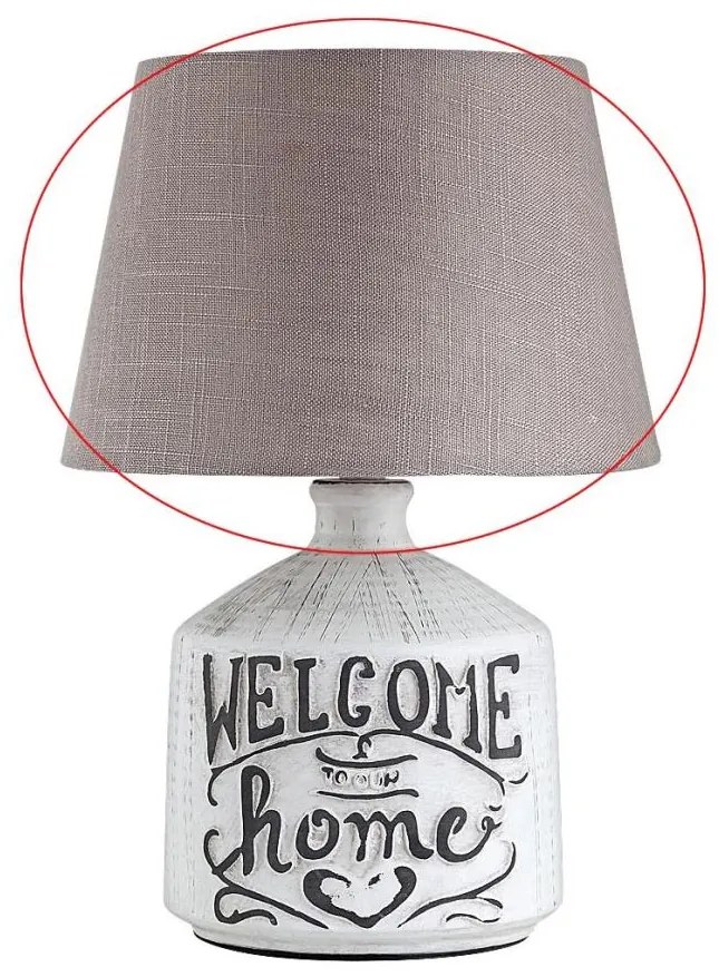 Rabalux - Резервен абажур за настолна лампа PETRA E14 кафяв/бял