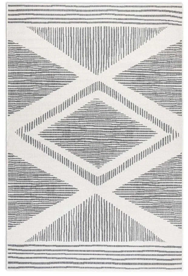 Сиво-кремав външен килим 120x170 cm Gemini – Elle Decoration