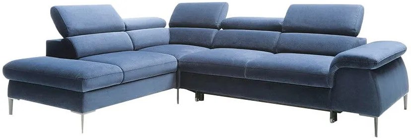 Ъглов диван Seattle-Blue Dark-Left