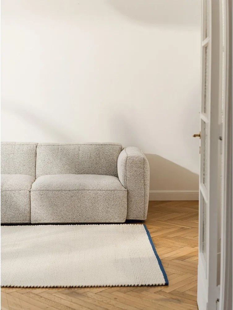 Син/бежов ръчно изработен вълнен килим 200x300 cm Lenu – noo.ma