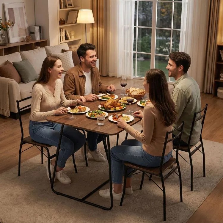 Трапезен комплект - маса + 4 стола PARIS