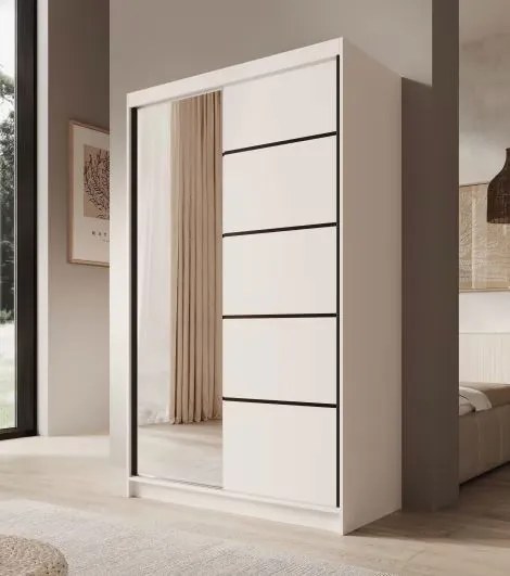 Гардероб Belfast 120 плъзгащ се-Leuko