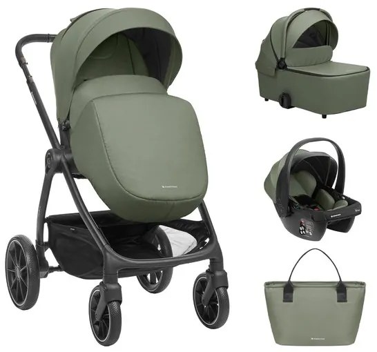Бебешка количка 3в1 Modena KIKKABOO - Army Green