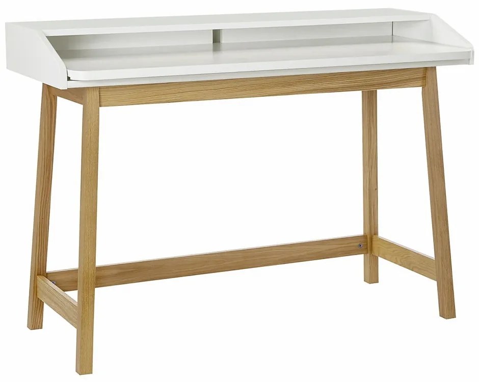 Работно бюро с бял плот St. James - Woodman