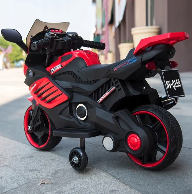 Детски електрически мотоциклет K1500 EMULATION Бял