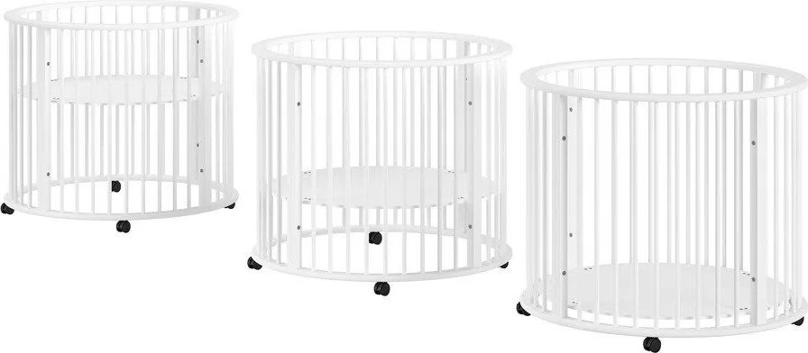 Бяла кошара за игра 90x90 cm от масивен бук Dino – Vipack