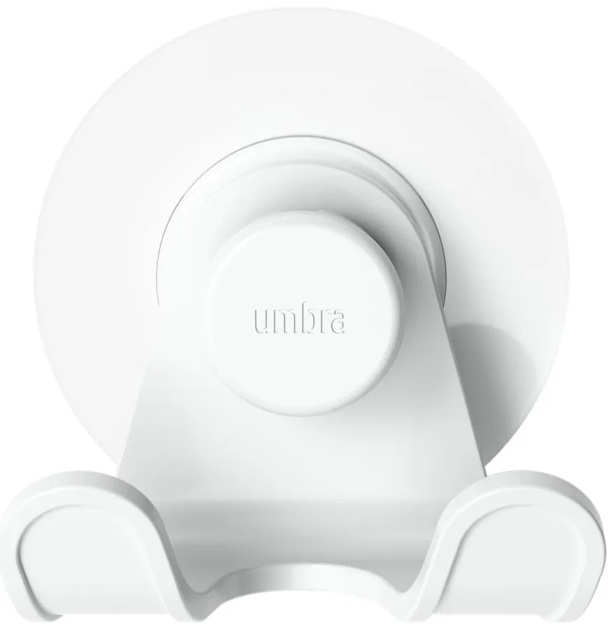 Бяла самозадържаща се кука, изработена от рециклирана пластмаса Flex Adhesive - Umbra