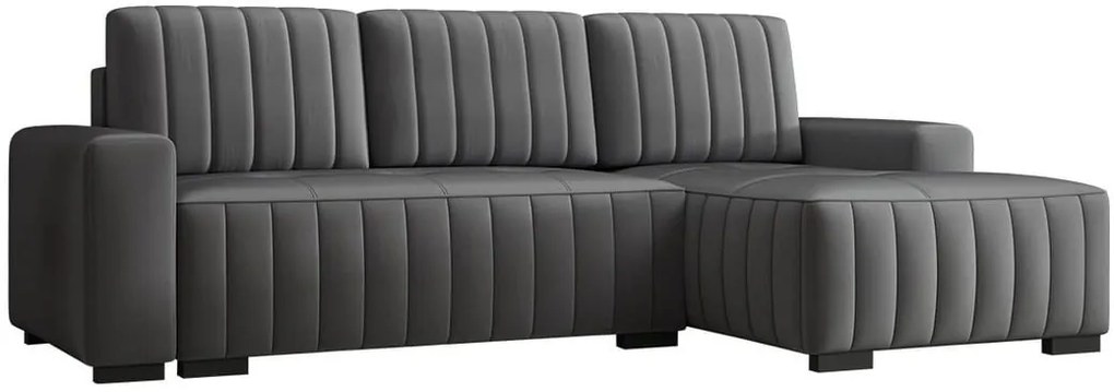 Ъглов диван Hugo-Gray-Right