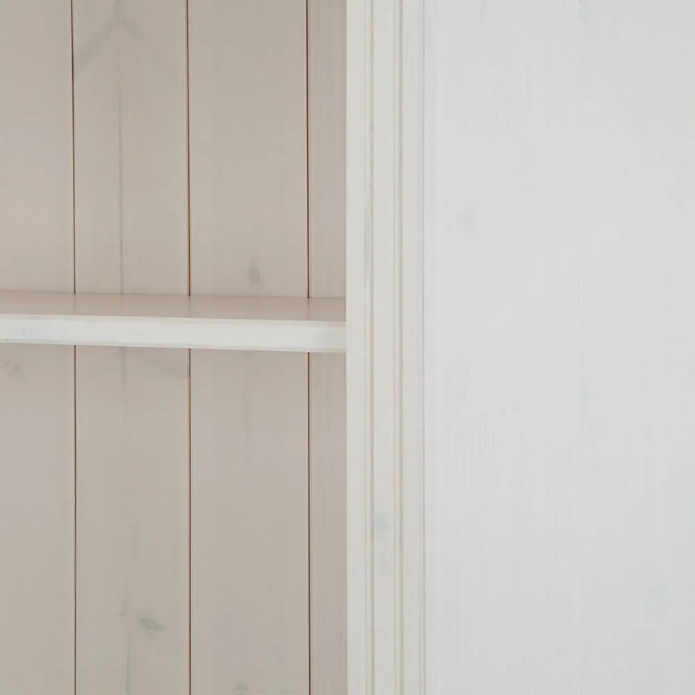 Бял TV комплект от от масивен бор 214x223 cm Anita – Støraa